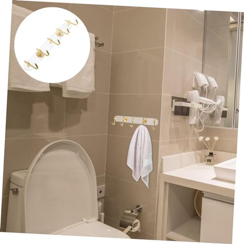 Cabilock Wall Mount Hook for Towels and Mop Broom Storage