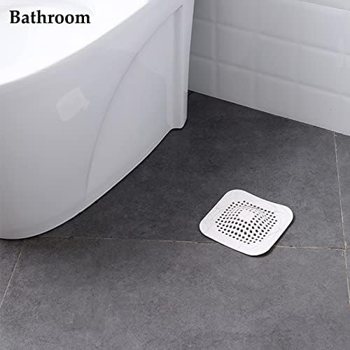 5 Pack Shower Hair Drain Catcher with Suction Cup