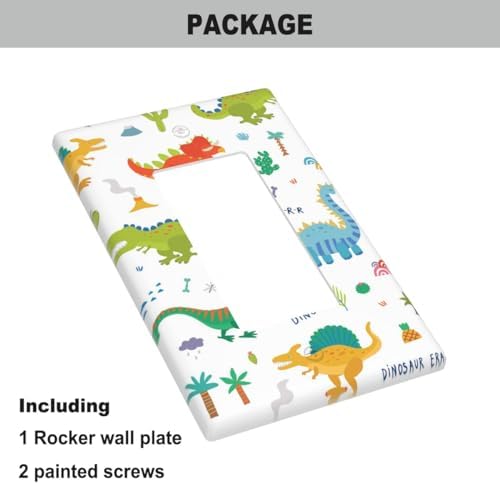 Dinosaur Rocker Light Switch Cover Plate 1 Gang