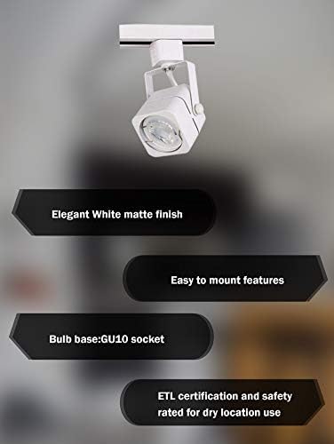 Track Lighting Heads by Laborate Lighting Matte White 50W