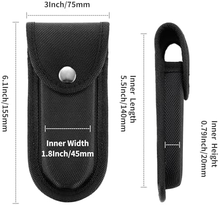 Timsec 2Pcs Nylon Knife Sheath with Snap Closure 1