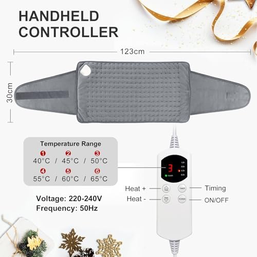 Heat Pad for Back Pain Relief with 6 Temperatures 1