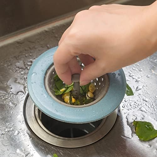 4 PCS Silicone Kitchen Sink Strainer 45 Wide Rim