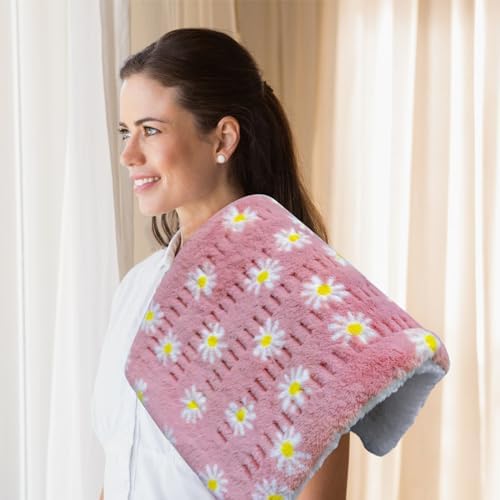 GOQO TOMO Flower Heating Pad - 12 Heat Levels 8 Timers Machine Washable 1