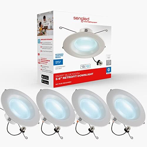 Sengled Smart Recessed Lighting with Alexa Compatibility 4-Pack
