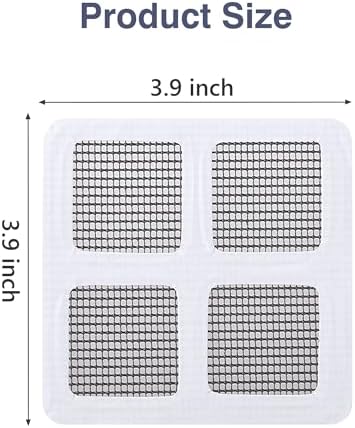 12Pcs Disposable Shower Drain Cover Hair Catcher Mesh