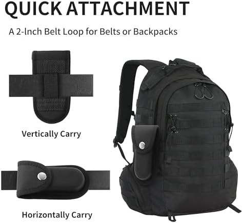 Timsec 2Pcs Nylon Knife Sheath with Snap Closure 1