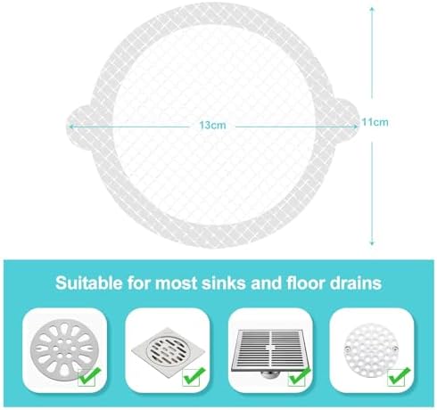 30PCS Disposable Hair Catcher for Bathrooms and Sinks