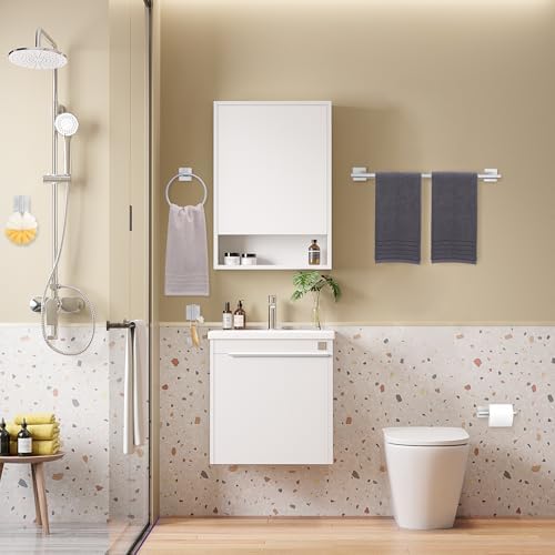 Brushed Nickel Towel Bar Set 5 Piece Bathroom Hardware