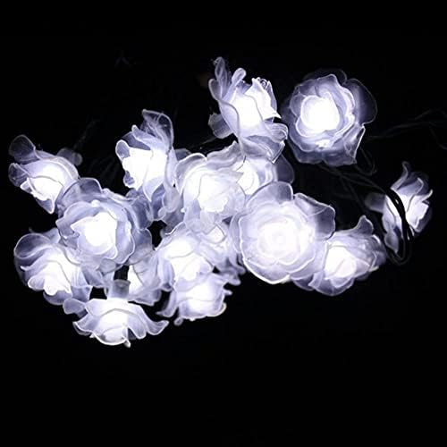 WONFAST Solar Flower String Lights - 20LED Rose White 2 Mode