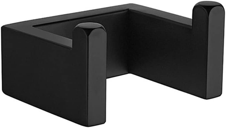 TYZK Black Metal Towel Bar and Hook Set