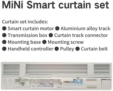 Smart Curtain Track System with Mini Zigbee Motor and App Control