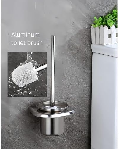 Aviation Aluminum Toilet Brush with Wall Bracket