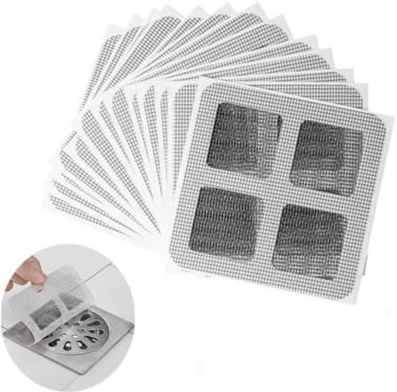 100Pcs Floor Drain Sticker with Hair Catcher
