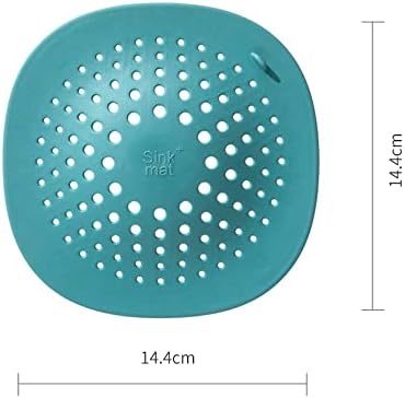 Square Drain Cover with 4 Suction Cups for Hair Catcher