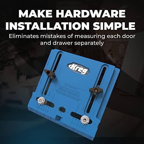 KREG KHI-Pull Cabinet Hardware Jig - Durable Drill Guides for Cabinet Handles