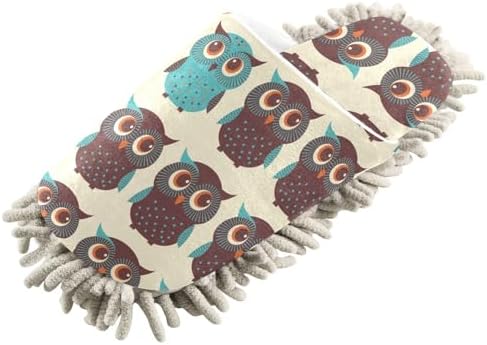 Sinestour Owl Mop Slippers for Floor Cleaning 1