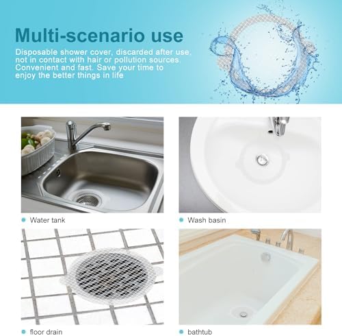 30PCS Disposable Hair Catcher for Bathrooms and Sinks
