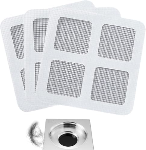 ZhangyiHot 3 Pcs White Bathtub Hair Catcher Patches