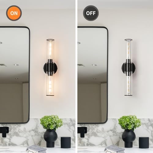 Daunton Matte Black Wall Sconces Set of Two