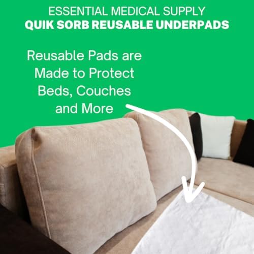 Essential Medical Supply Quilted Birdseye Cotton Underpad - 3 Pack