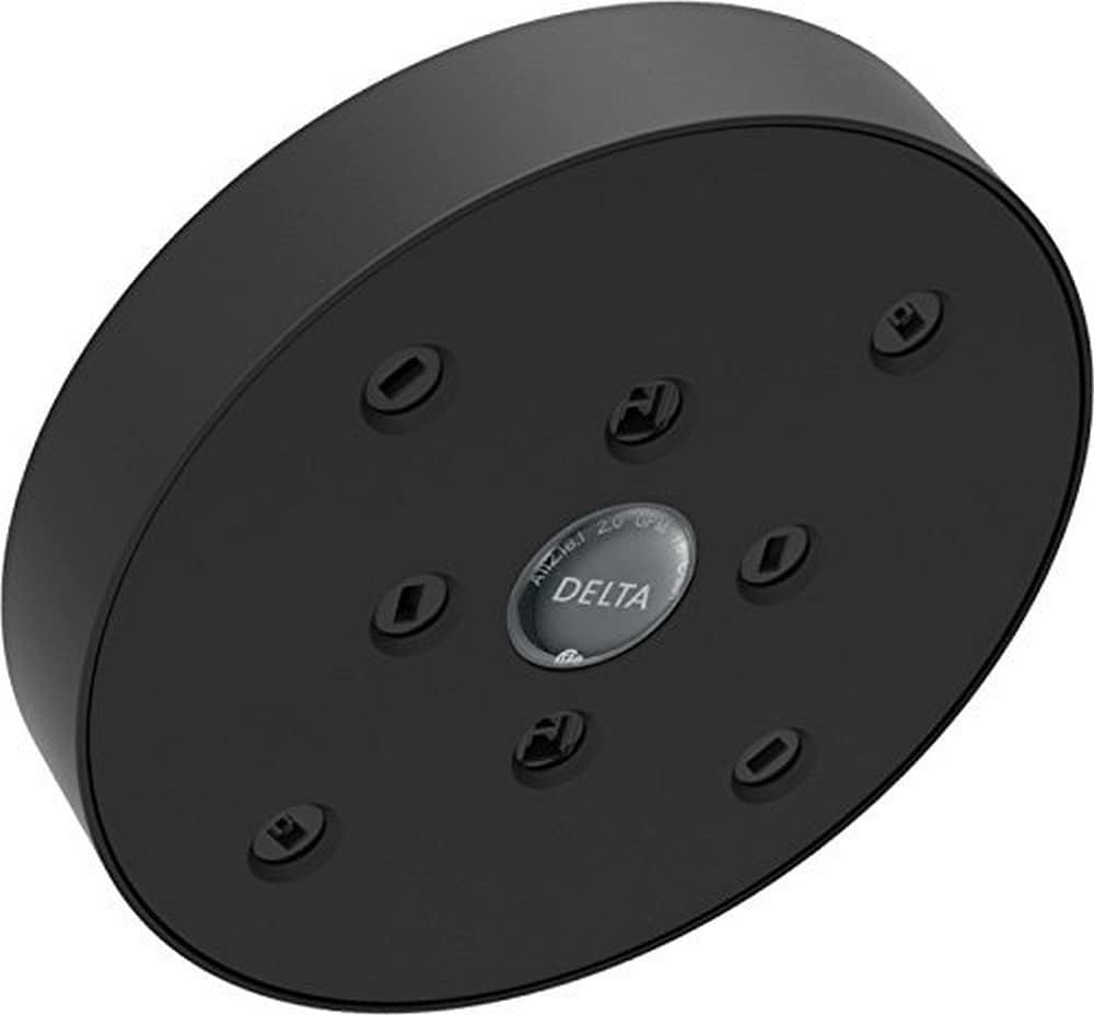 Delta H2Okinetic Raincan Shower Head Matte Black