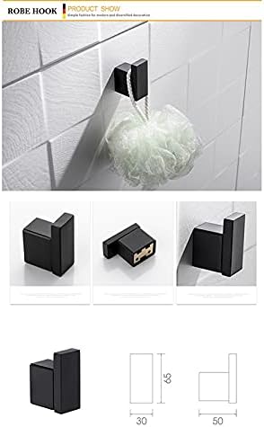 TYZK Shower Shelves Matte Black Hardware Set
