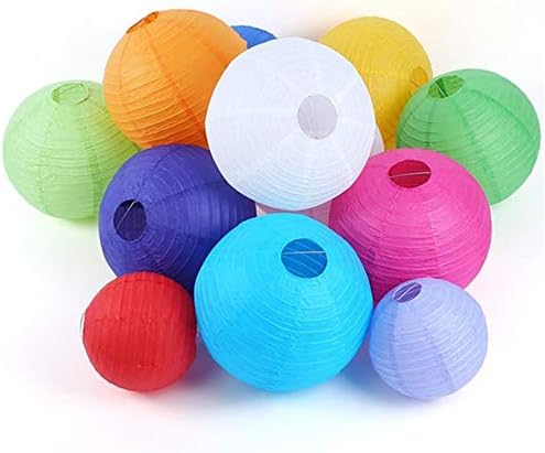 Meideli Colorful Round Paper DIY Lantern 8in