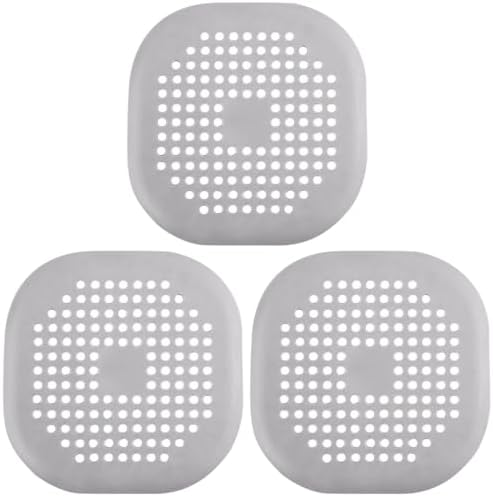 Uonlytech 3pcs Silicone Drain Cover with Suction Cup