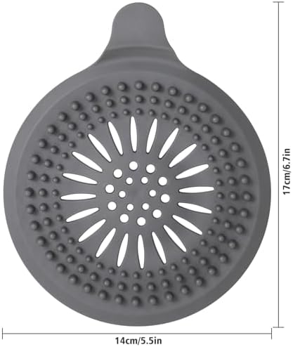 2 Pack Silicone Hair Catcher for Shower and Bathtub