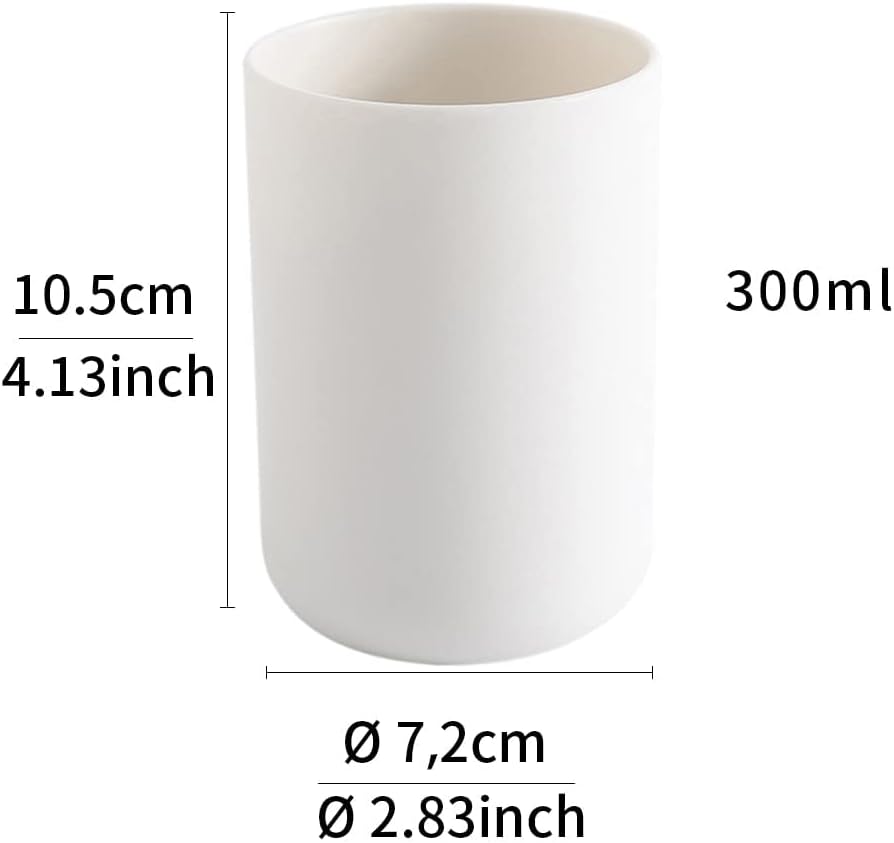 Pestrema 2 Piece Toothbrush Holder Set White