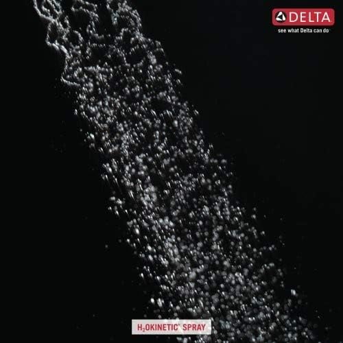 Delta H2Okinetic Raincan Shower Head Matte Black
