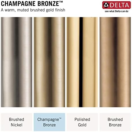 Delta Faucet 2-in-1 Dual Handheld Shower Head with Hose Champagne Bronze
