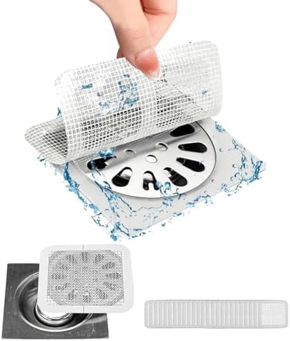 25 Packs Disposable Shower Hair Catcher Stickers