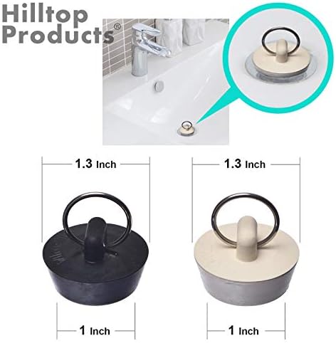 4 Pack Bathroom Sink Strainers and Stopper Plug Combo