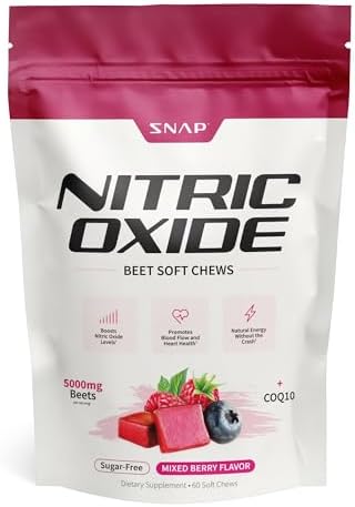 Snap Supplements Beetroot Chews for Nitric Oxide Boost