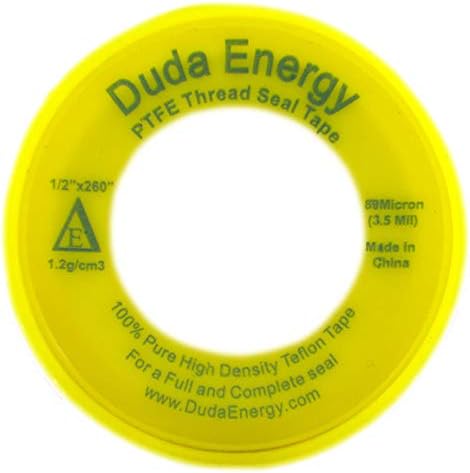 Duda Energy 250 Rolls Yellow Teflon Seal Tape 34 x 260