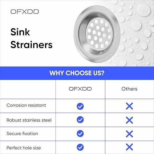 OFXDD Hair Catcher 25 Inch Drain Protector for Sink and Bathtub