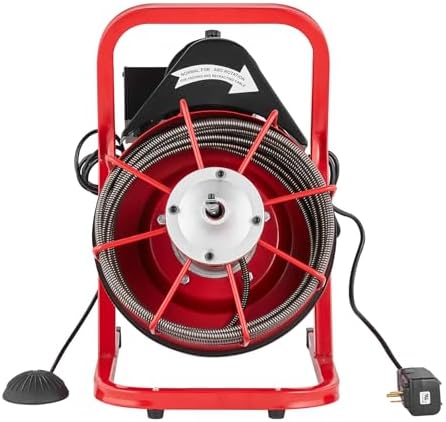 VEVOR Drain Cleaner Machine 50FT 38 Inch with 4 Cutters 1