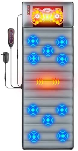 TeqHome Full Body Massage Mat with Heat and Shiatsu Pillow 1