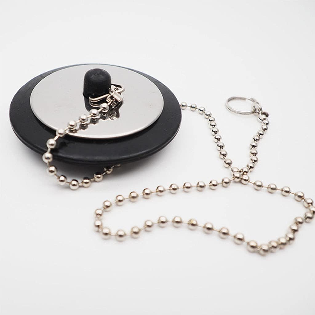 Rubber Choke Drain Stopper with Chain 1PC