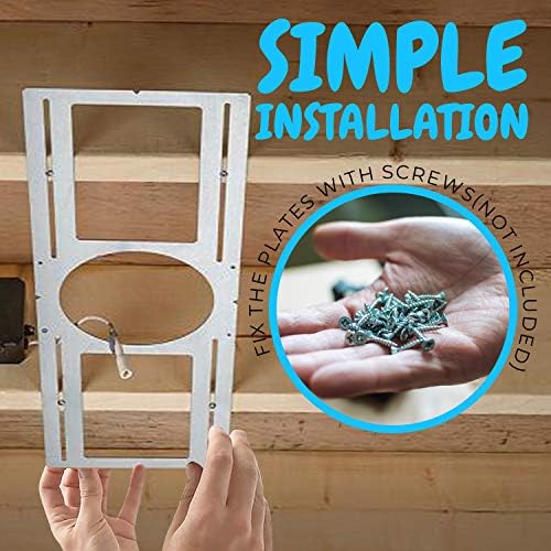 OHLECTRIC 6 Pack Recessed Light Mounting Plate