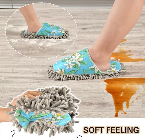 Kigai Microfiber Slippers with Floral Spring Pattern
