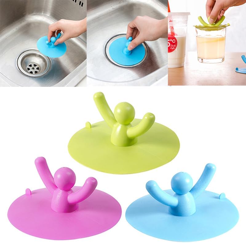 AKOAK Green Human-Shaped Floor Drain Plug 1
