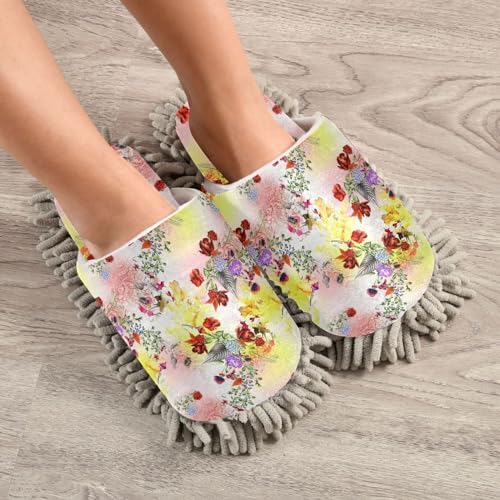 Kigai Microfiber Slippers with Flower Design for All Seasons