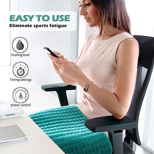 MEETMET Heating Pad for Back Neck Shoulder Pain Relief