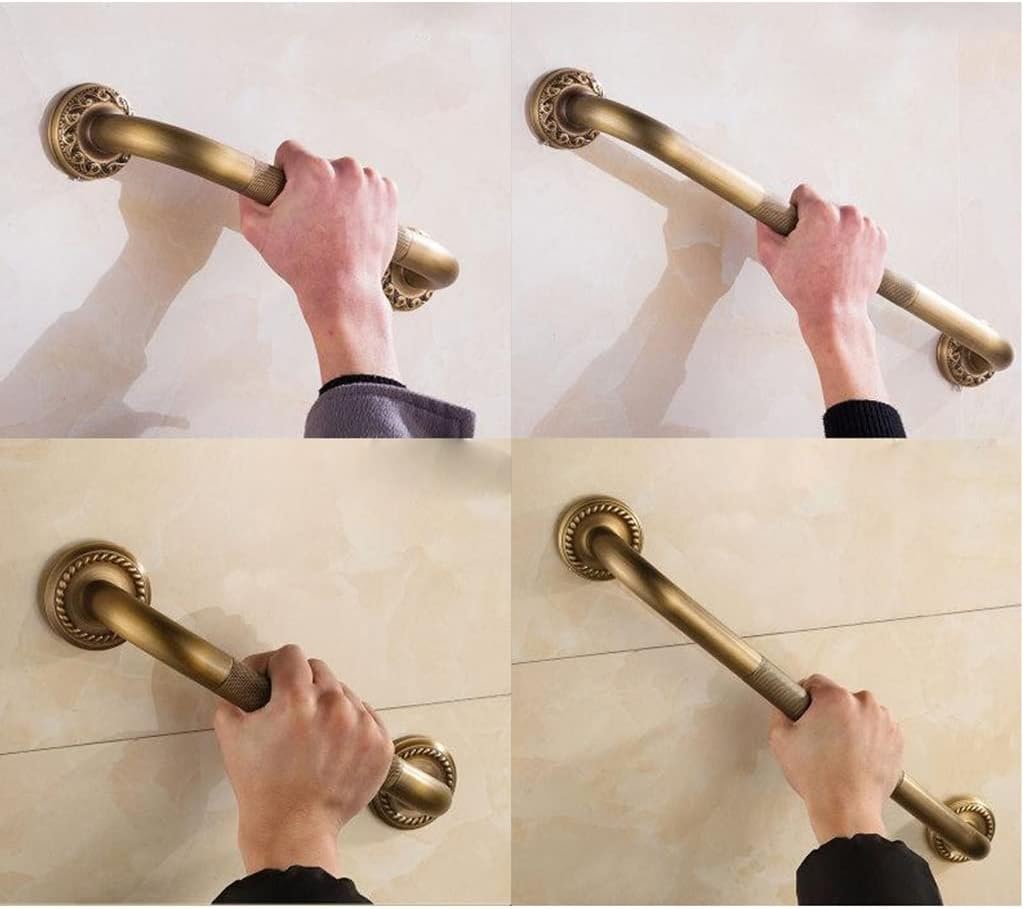 ANNBKA Towel Bar Bronze Brass 30cm Bathroom Tub Handrail Grab Bar