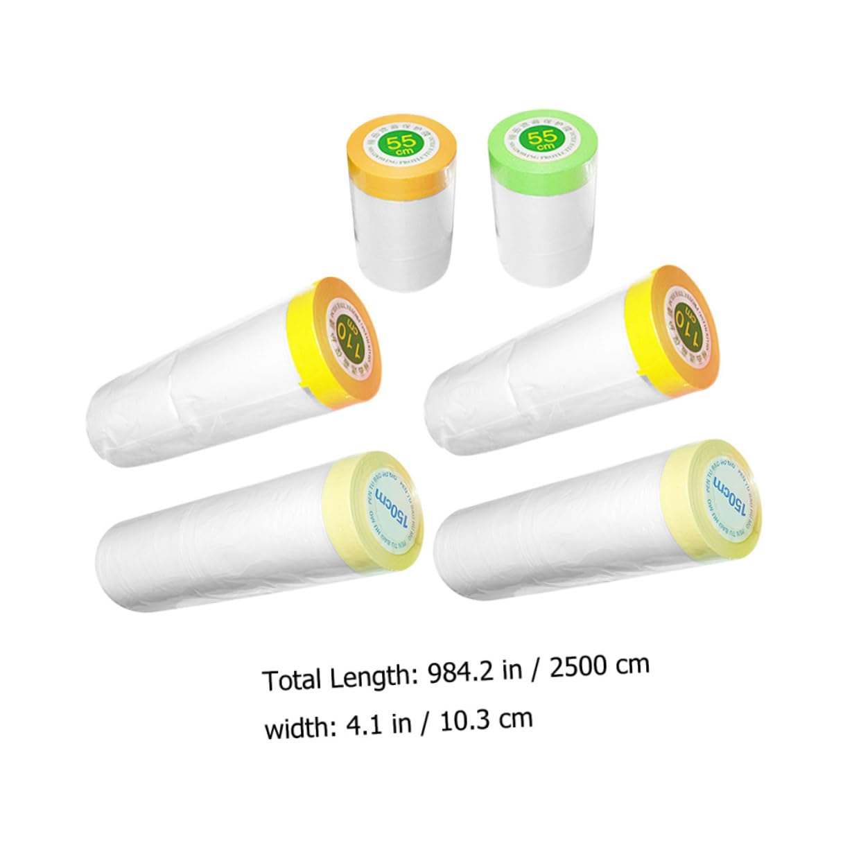 OSALADI 6 Rolls Masking Paper for Paint Protection