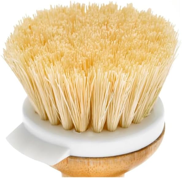 EFAILY Bamboo Dish Brush with Soap Dispenser