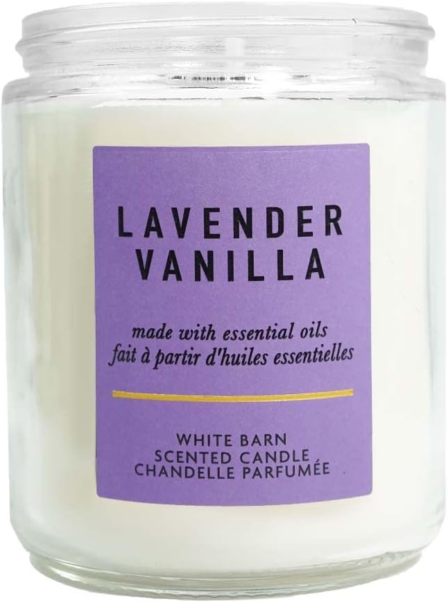 Bath Body Works Lavender Vanilla Candle 7 Oz